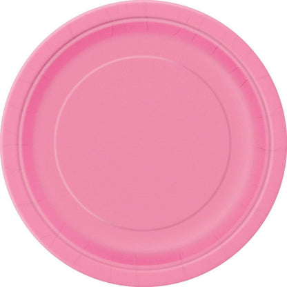 Hot Pink 23cm 8pk Paper Plates