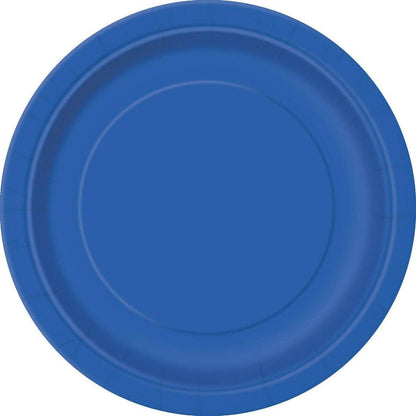 Royal Blue 17cm 8pk Paper Plates