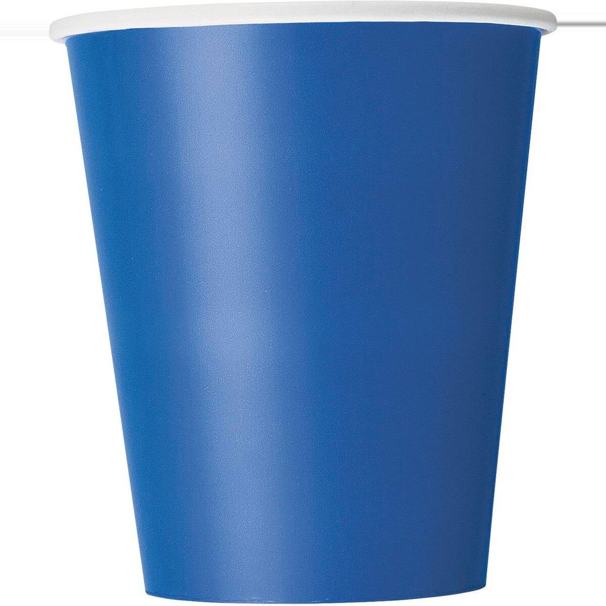 Royal Blue 266ml 8pk Paper Cups