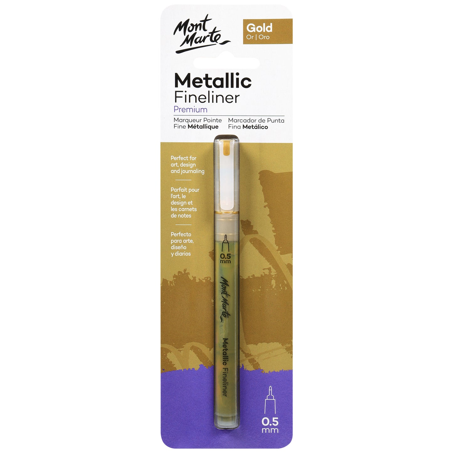 Metallic Marker Fine Liner - Gold image 0
