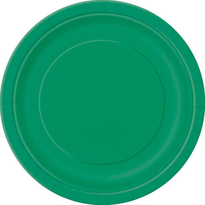 Emerald Green 23cm 8pk Paper Plates