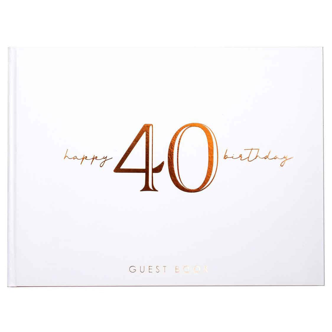 40TH ROSE GOLD GUEST BOOK image 0