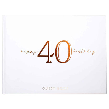 40TH ROSE GOLD GUEST BOOK image 0