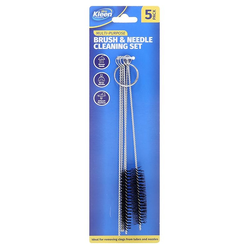 Needle Brush Cleaning Set 5pc - 18cm Stainless Steel
