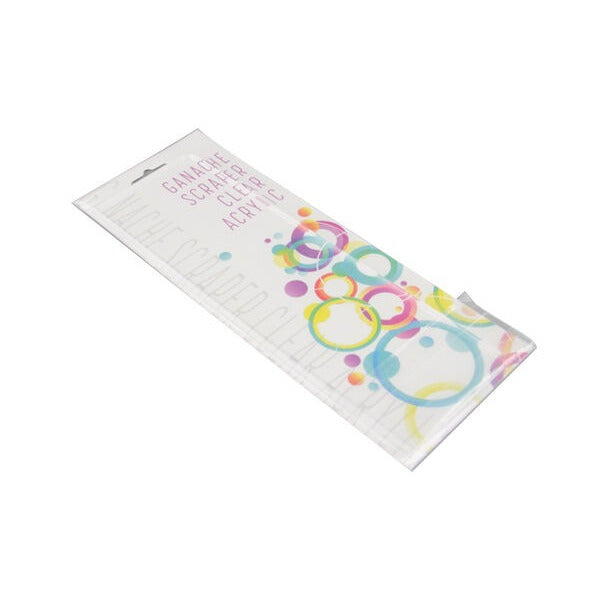 25cm Clear Acrylic Ganache Scraper 5mm image 0