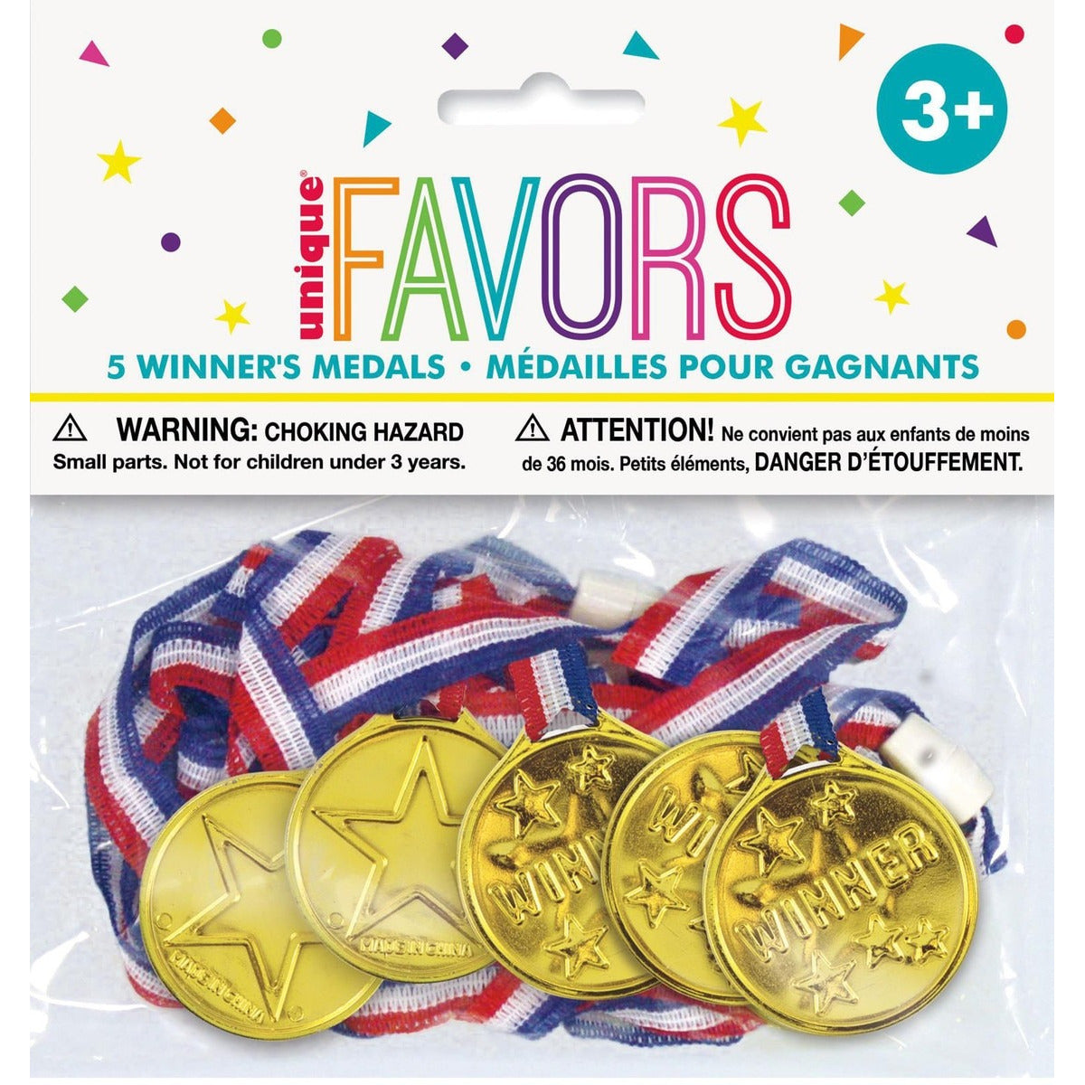 5 GOLD WINNER MEDALS image 0