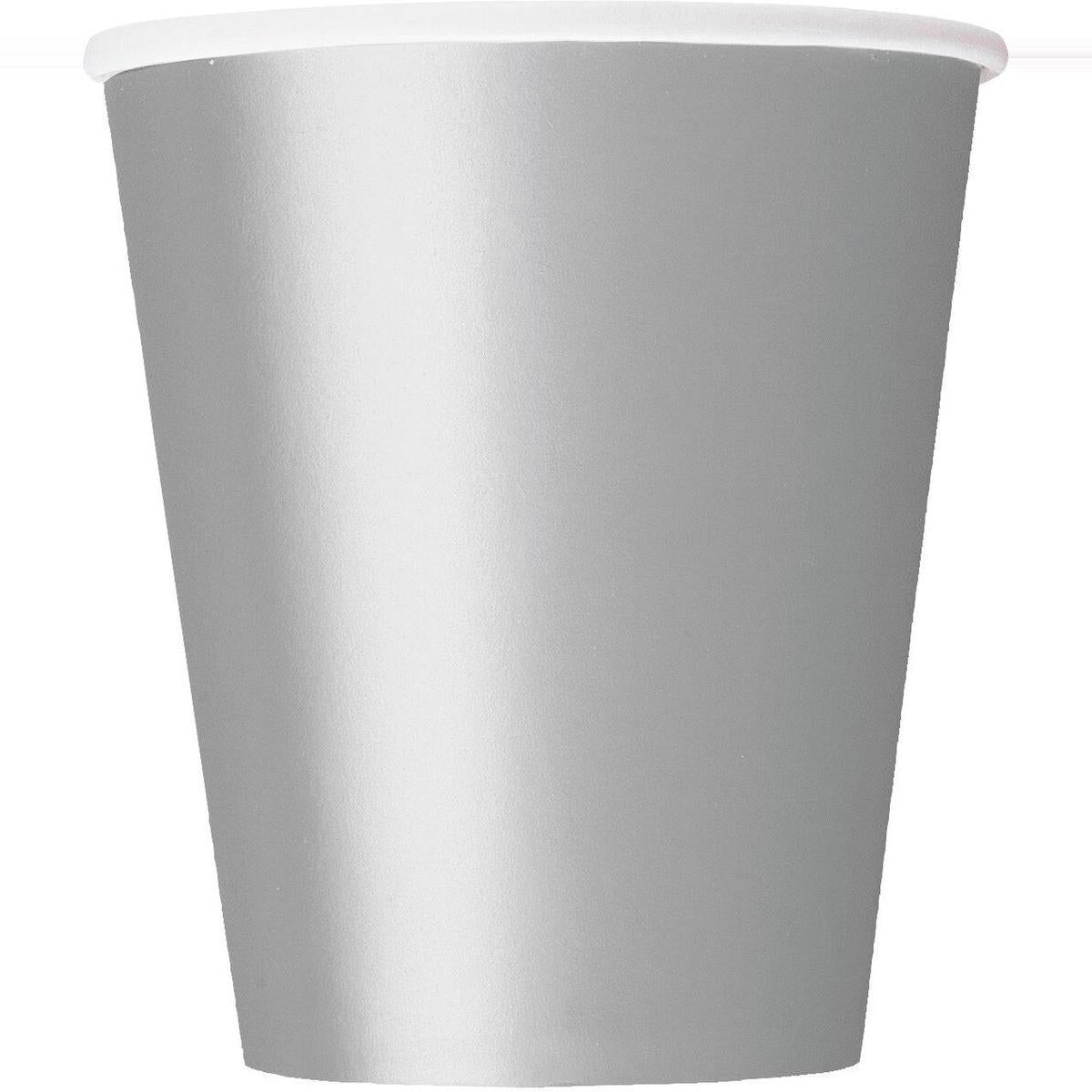 Silver 266ml 8pk Paper Cups