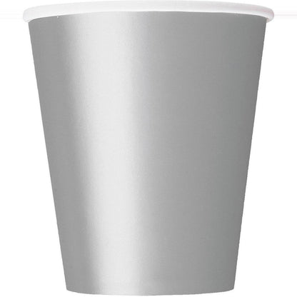 Silver 266ml 8pk Paper Cups