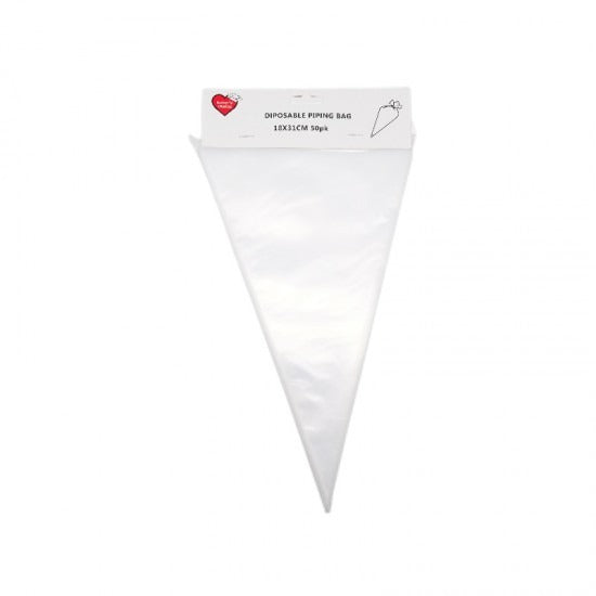 Clear Disposable Piping Bags Heavy Duty 50pk 12" image 0