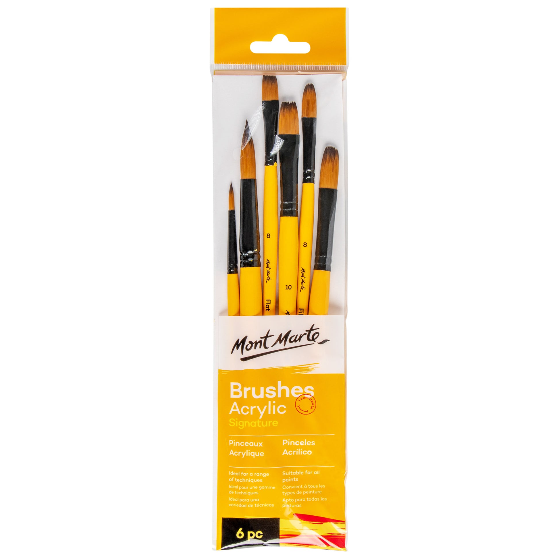 Gallery Series Brush Set Acrylic 6pc image 0