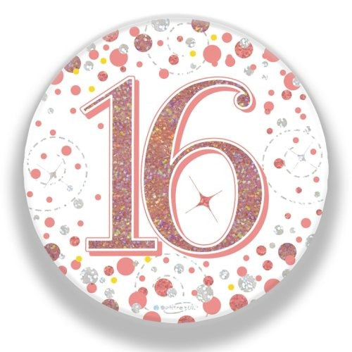 Sparkling Fizz Rose Gold Badge 75mm #16 image 0