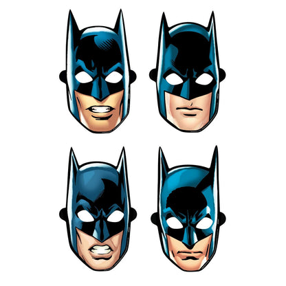 8 Batman Heroes Unite Paper Masks