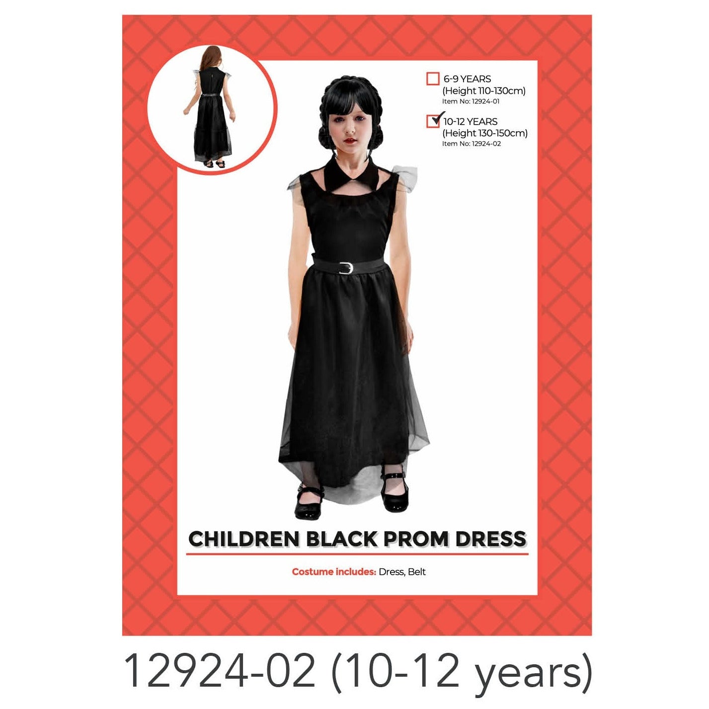 Children Black Prom Dress Costume?10-12 years image 0