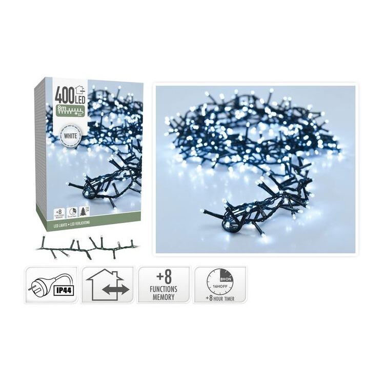 Snake Lights 400LED White IP44 8M image 0