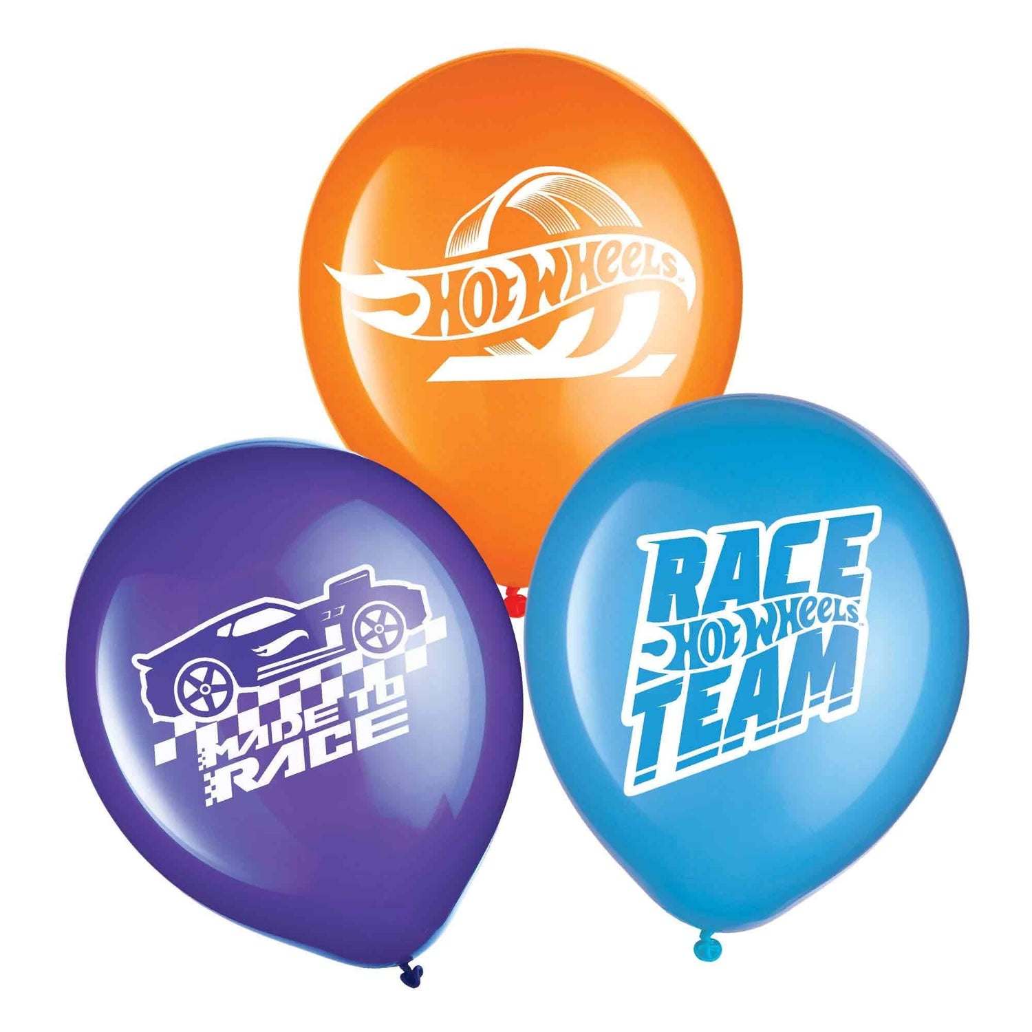6 Hot Wheels Latex Balloons image 0