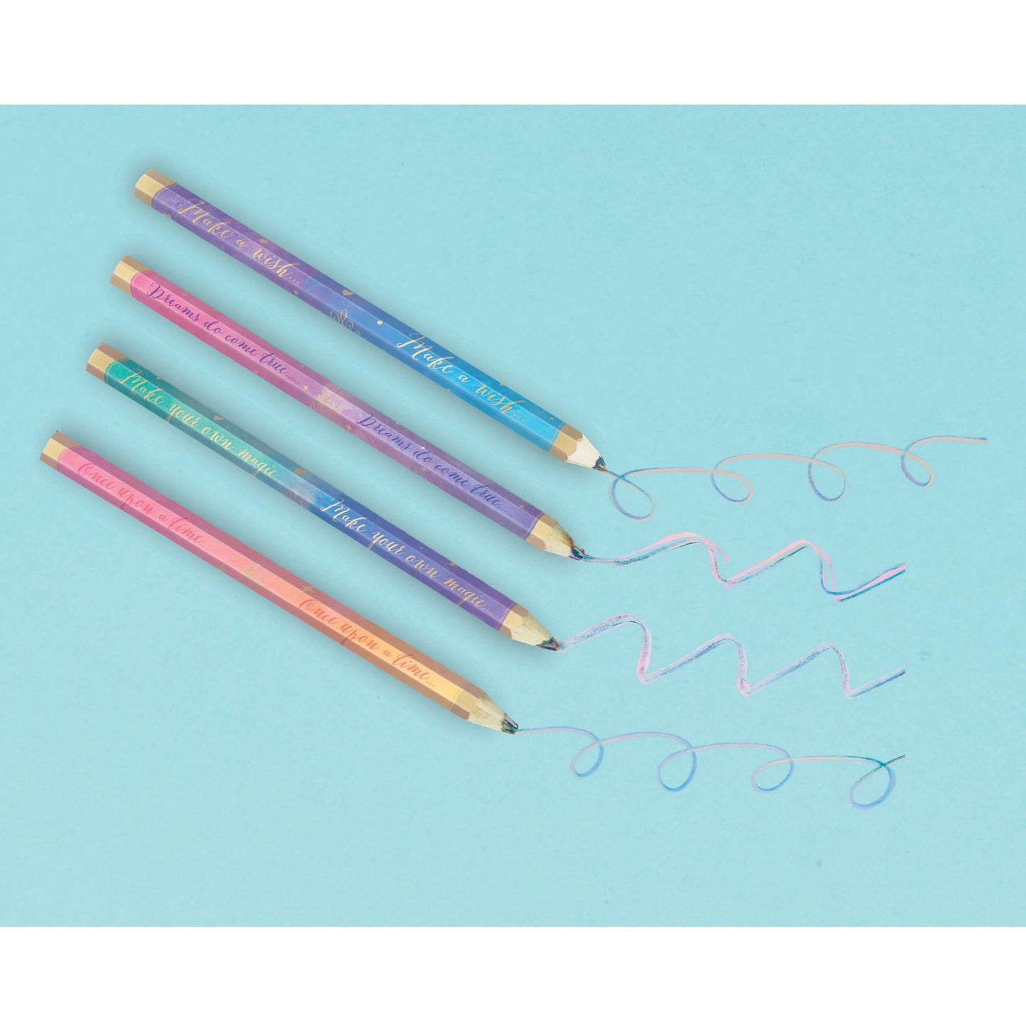 Disney Princess Once Upon A Time Pencils 4pk