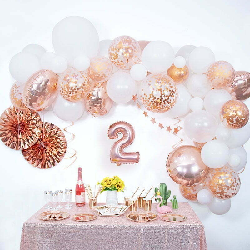 Balloon Garland set - Rose Gold image 0