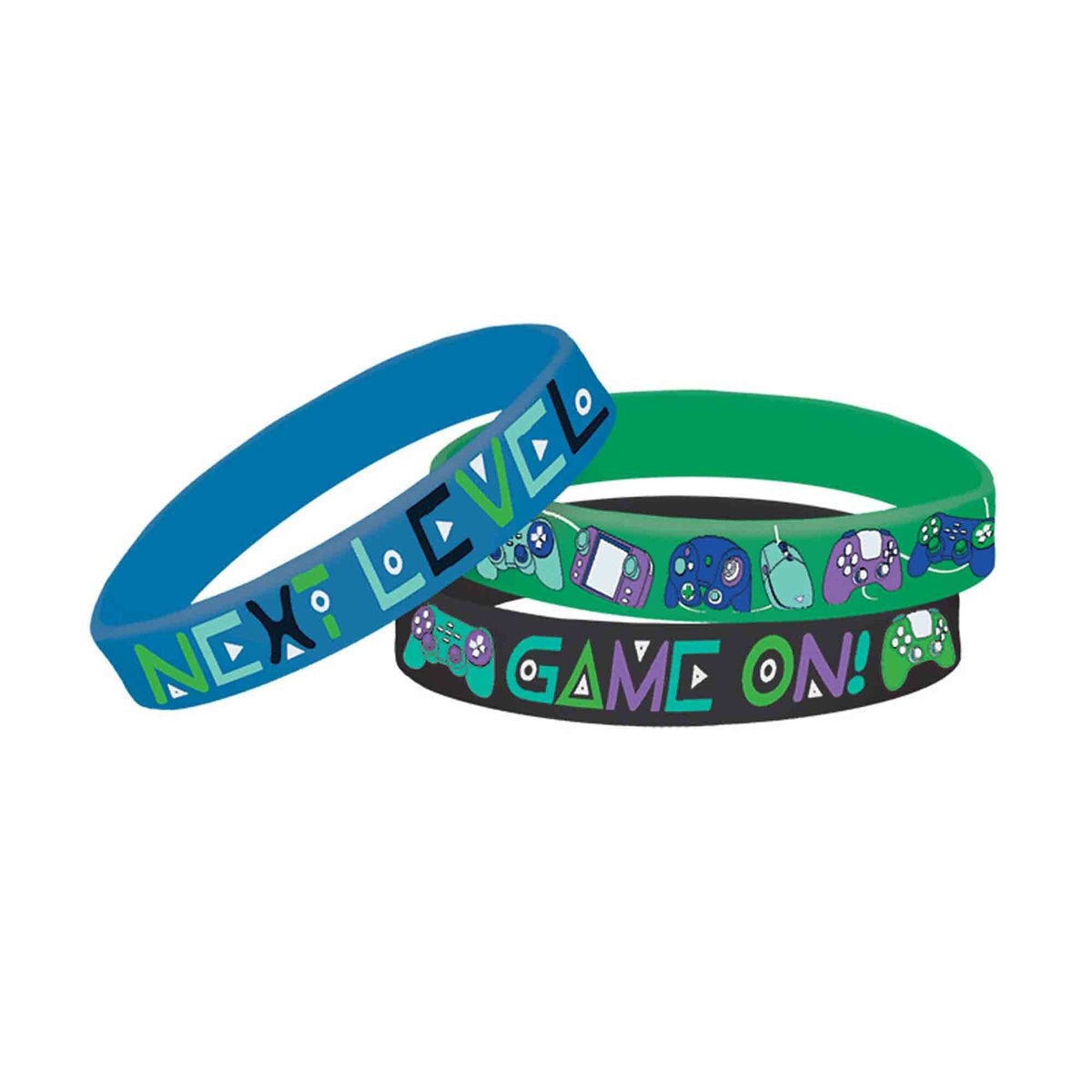 6 Game On Rubber Bracelet