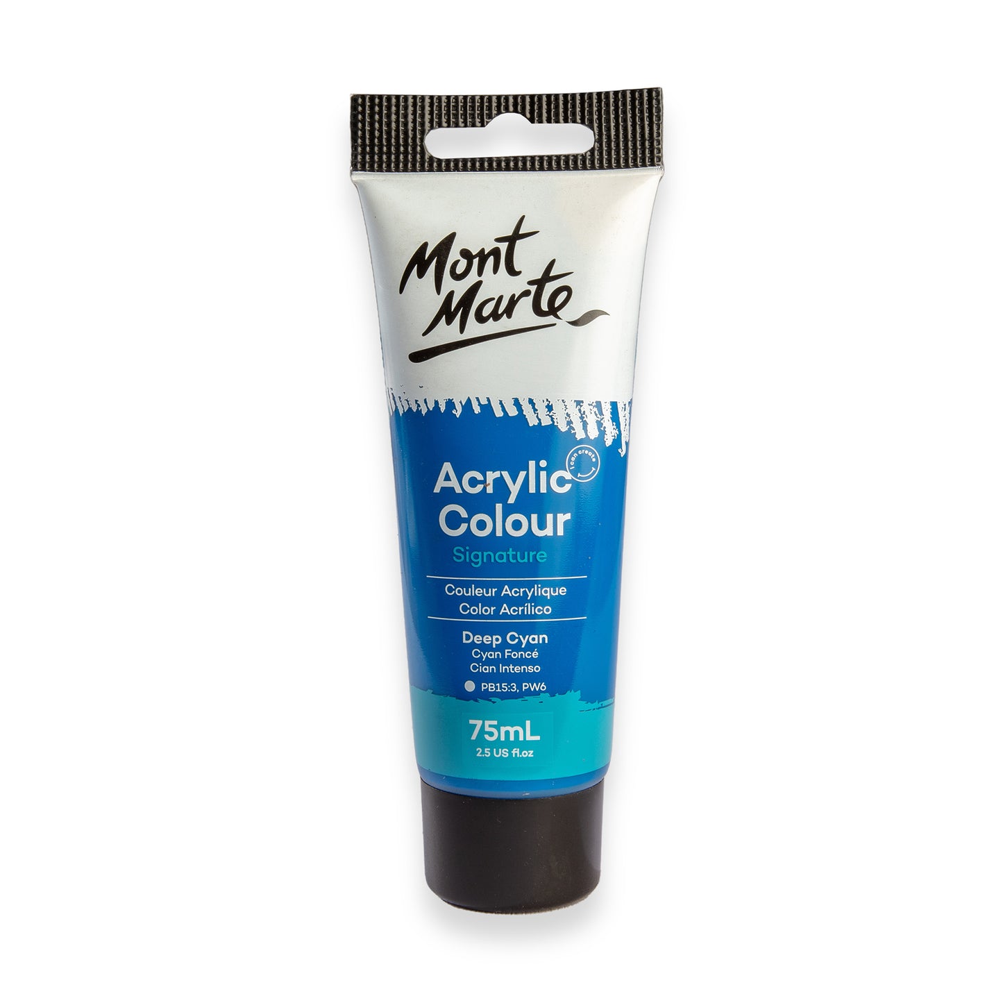 Acrylic Colour Paint 75ml - Deep Cyan Blue image 0