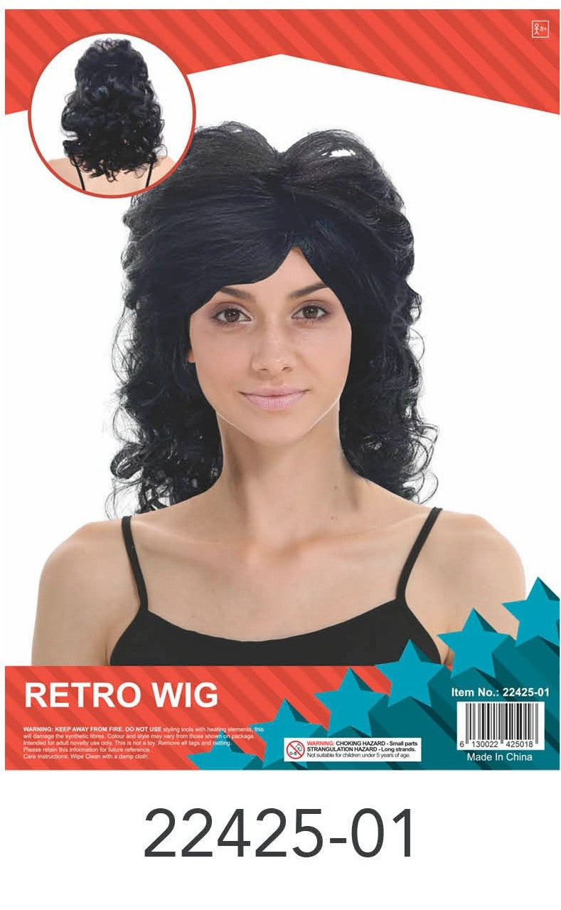 Retro Wig (Black) image 0