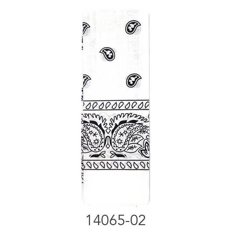 Bandana (Paisley) (White)Cotton image 0