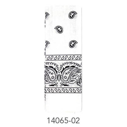 Bandana (Paisley) (White)Cotton image 0