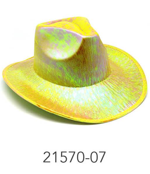 Metallic Cowboy Hat (Yellow) image 0