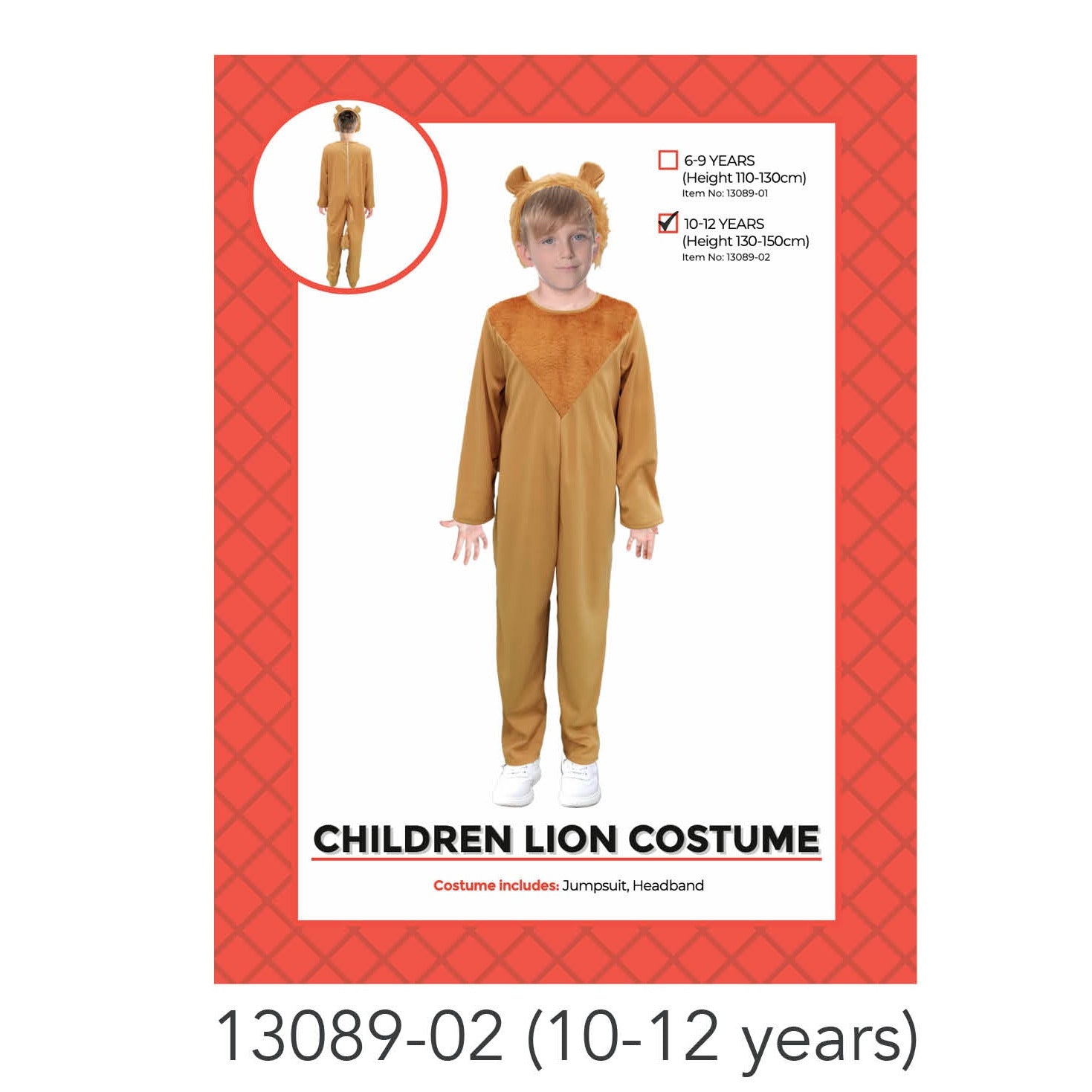Children Lion Costume (10-12 years) image 0