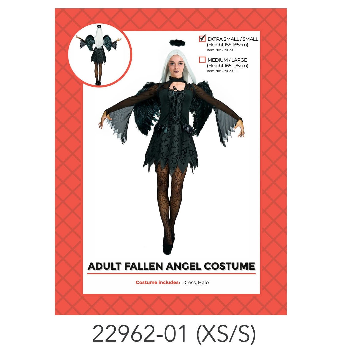 Adult Fallen Angel Costume (XS/S) image 0