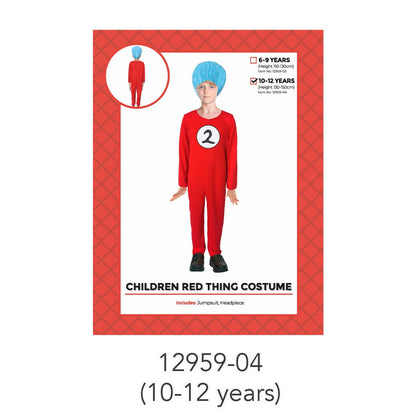Children Red Thing 2 Costume 10-12 Years image 0