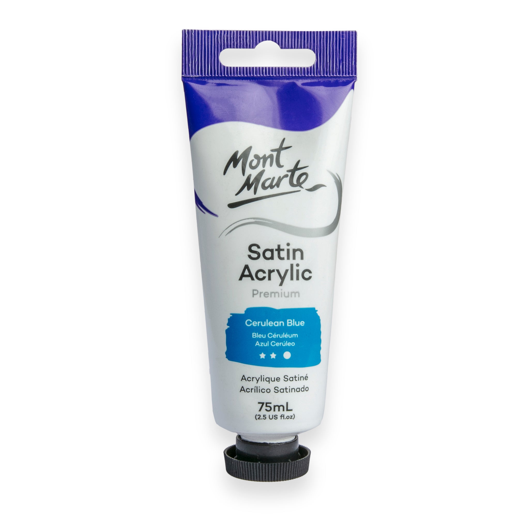 Satin Acrylic 75ml - Cerulean Blue image 0