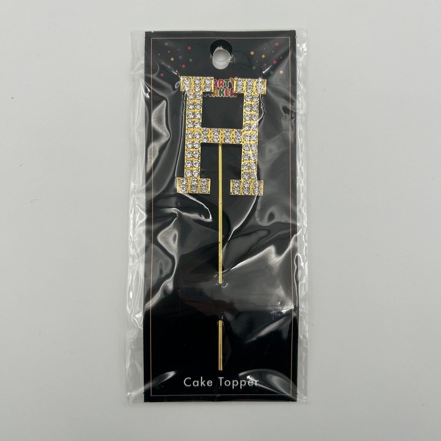 Gold Letter Cake Topper - H image 0