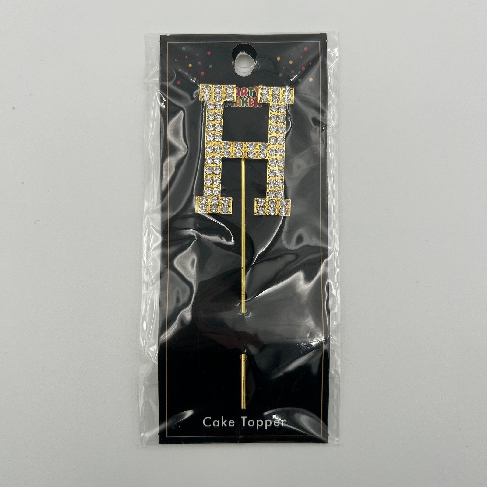 Gold Letter Cake Topper - H image 0
