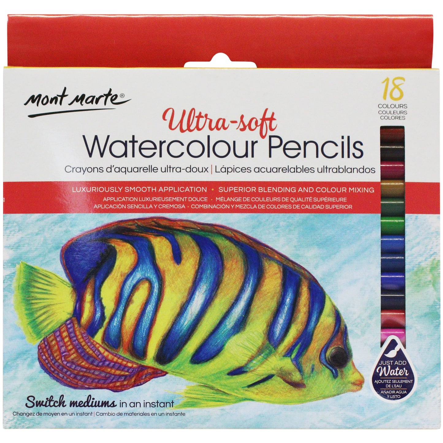 Ultra-Soft Watercolour Pencils 18pc image 0