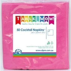 Magenta Cocktail Napkins 2ply - 50pk image 0