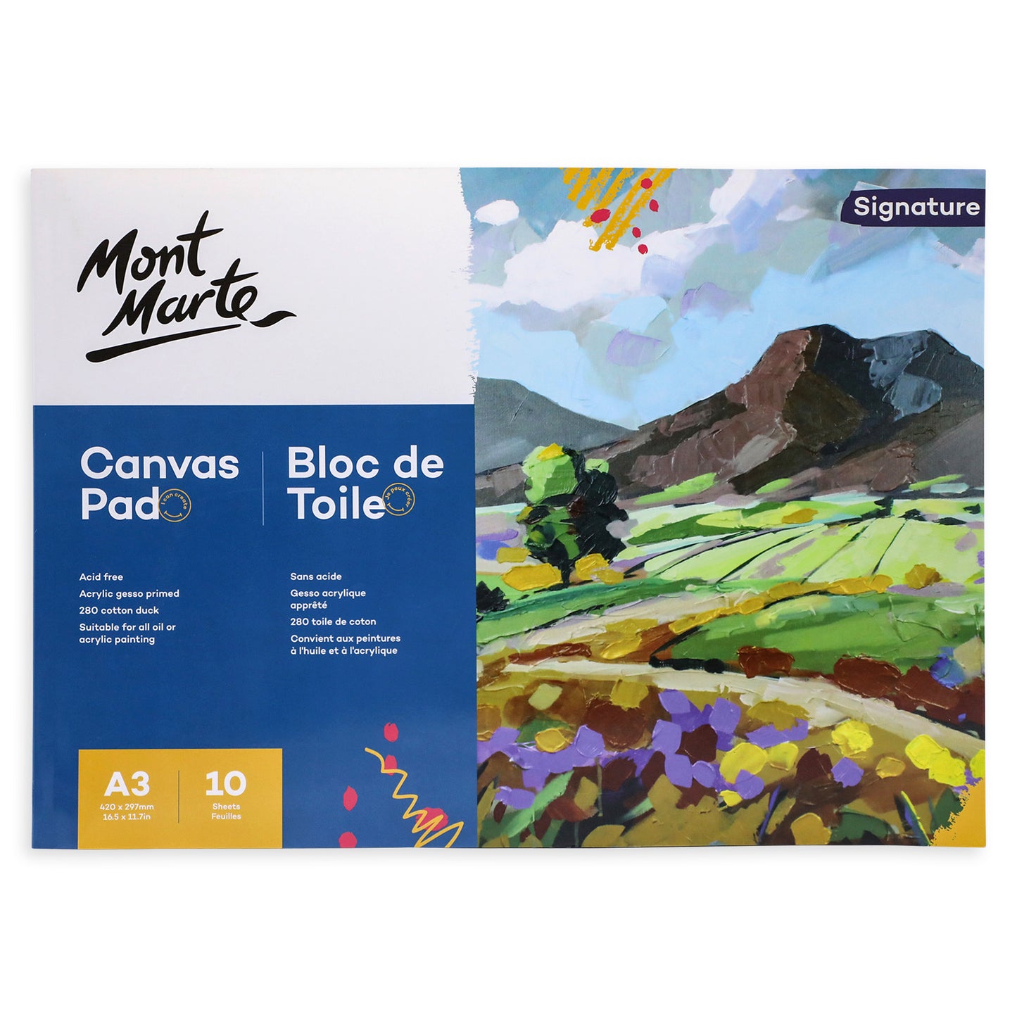 Canvas Pad A3 10 Sheets image 0
