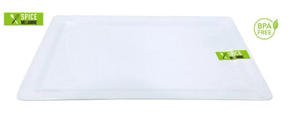 White Melamine Rectangular Platter - 48CM x 30CM image 0