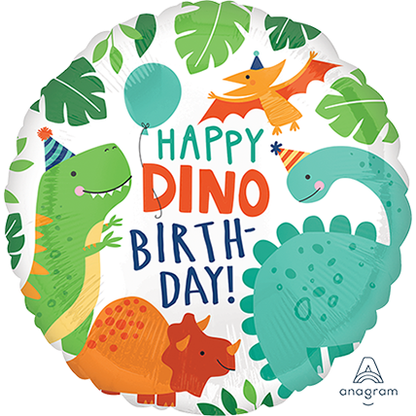 Standard HX Dinomite Party 40cm Foil Balloon