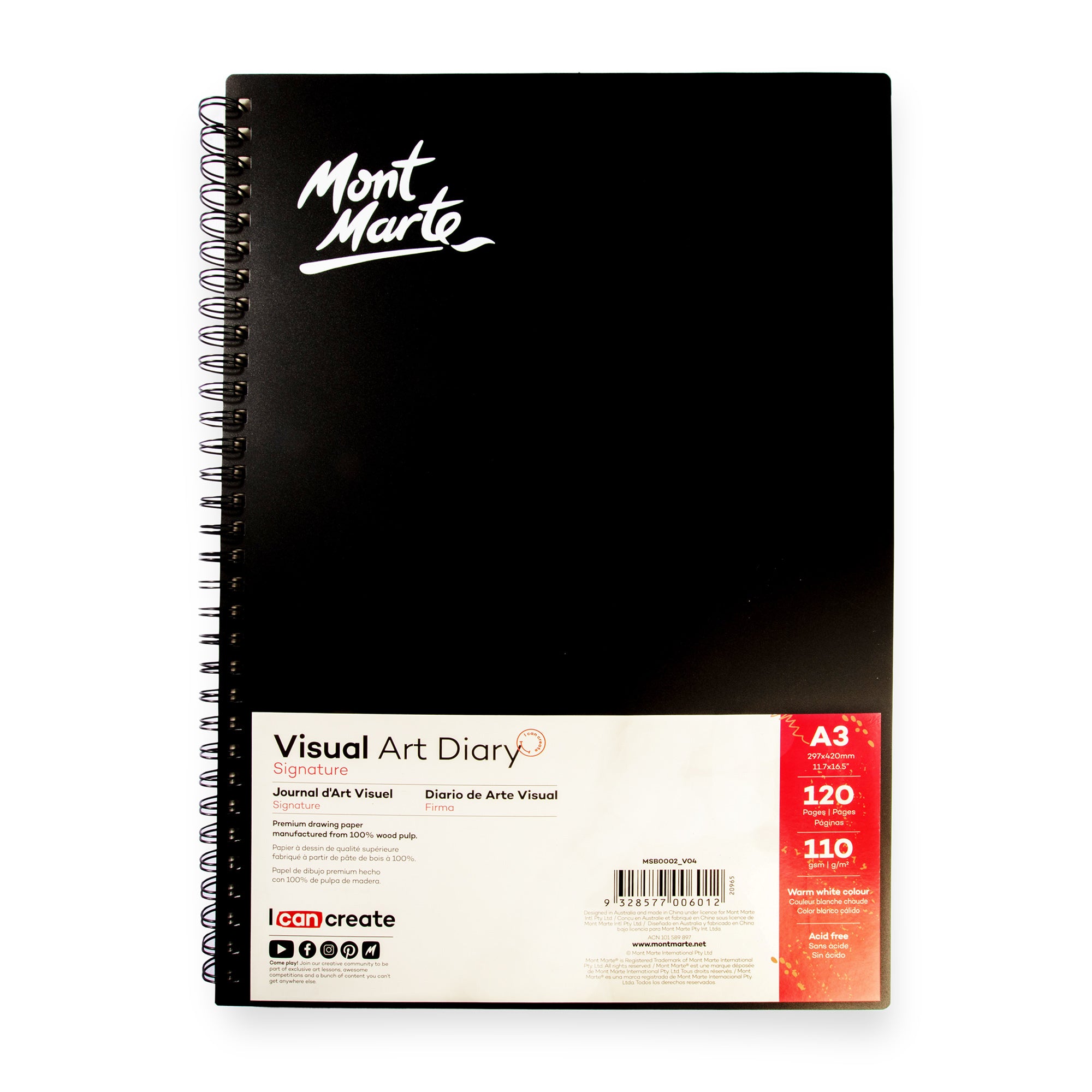 Visual Art Diary A3 120page image 0