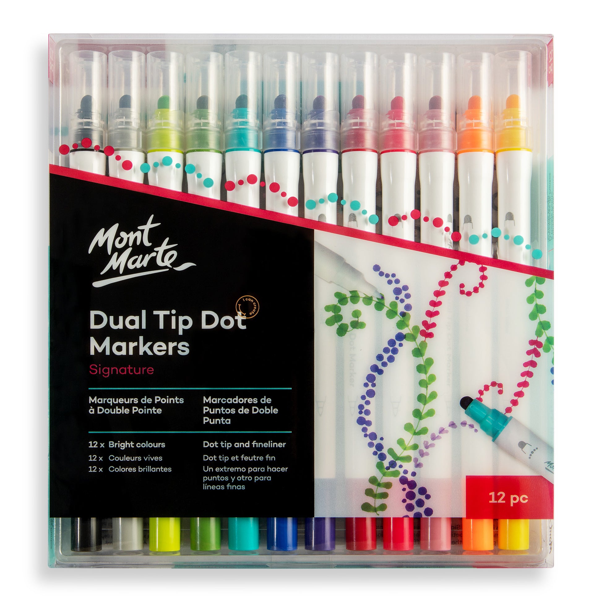 Dot Markers Dual Tip 12pc image 0