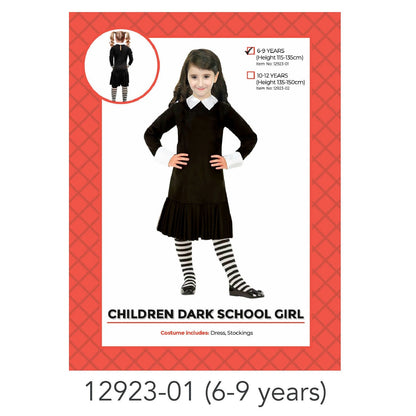 Children Wednesday Girl Costume (6-9) image 0
