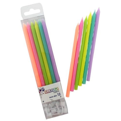 CANDLE SLIM 120MM NEON image 0