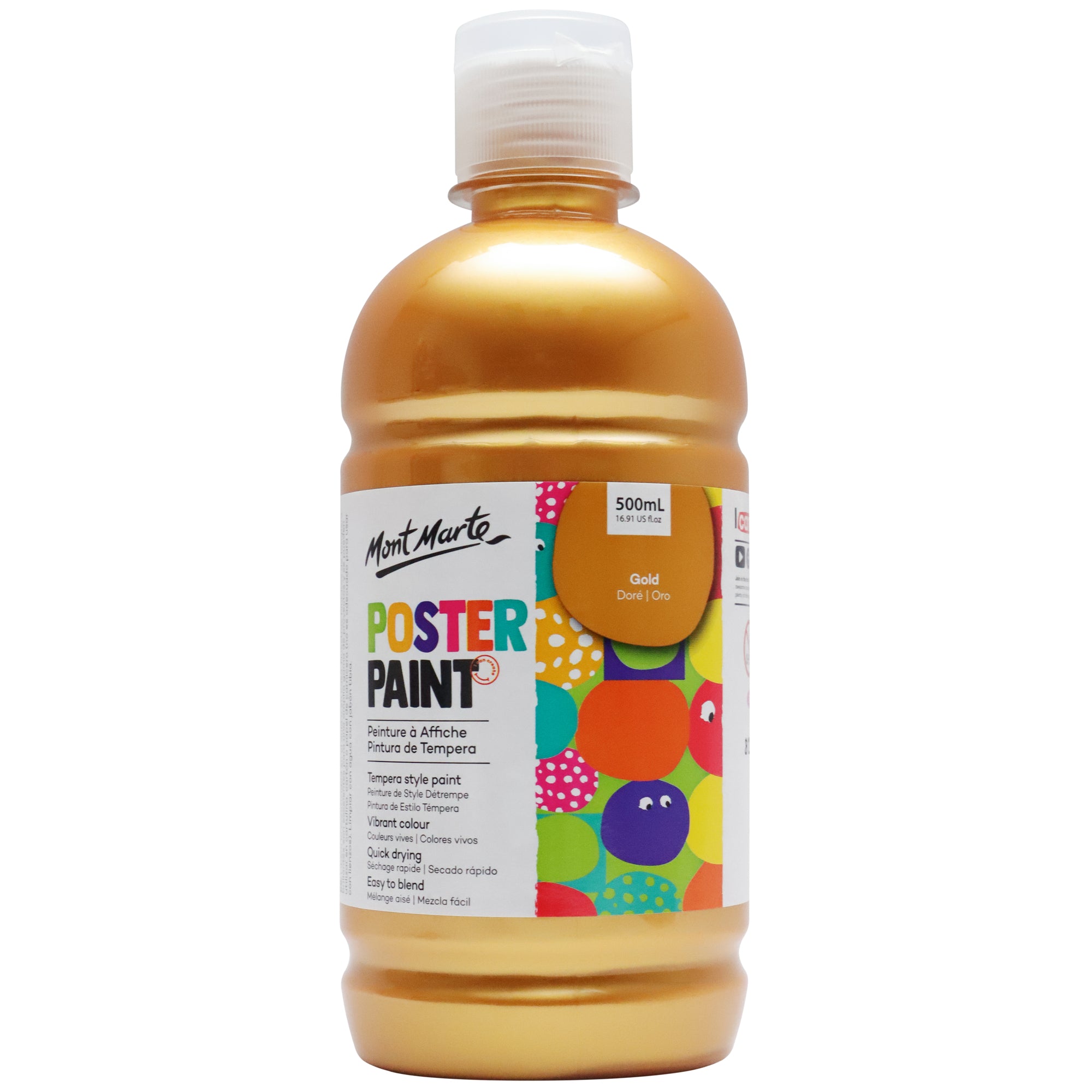 Poster Paint 500ml - Gold image 0