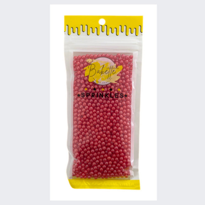 Pearly Red Sugar Pearls image 0