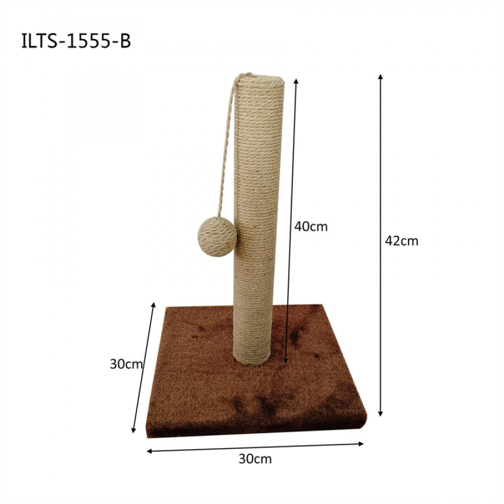 Purrfect Cat Pole 1 Tier 30*30*42cm Brown image 0