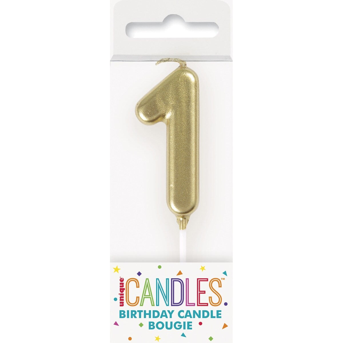 MINI GOLD NUMERAL CANDLE - 1 image 0