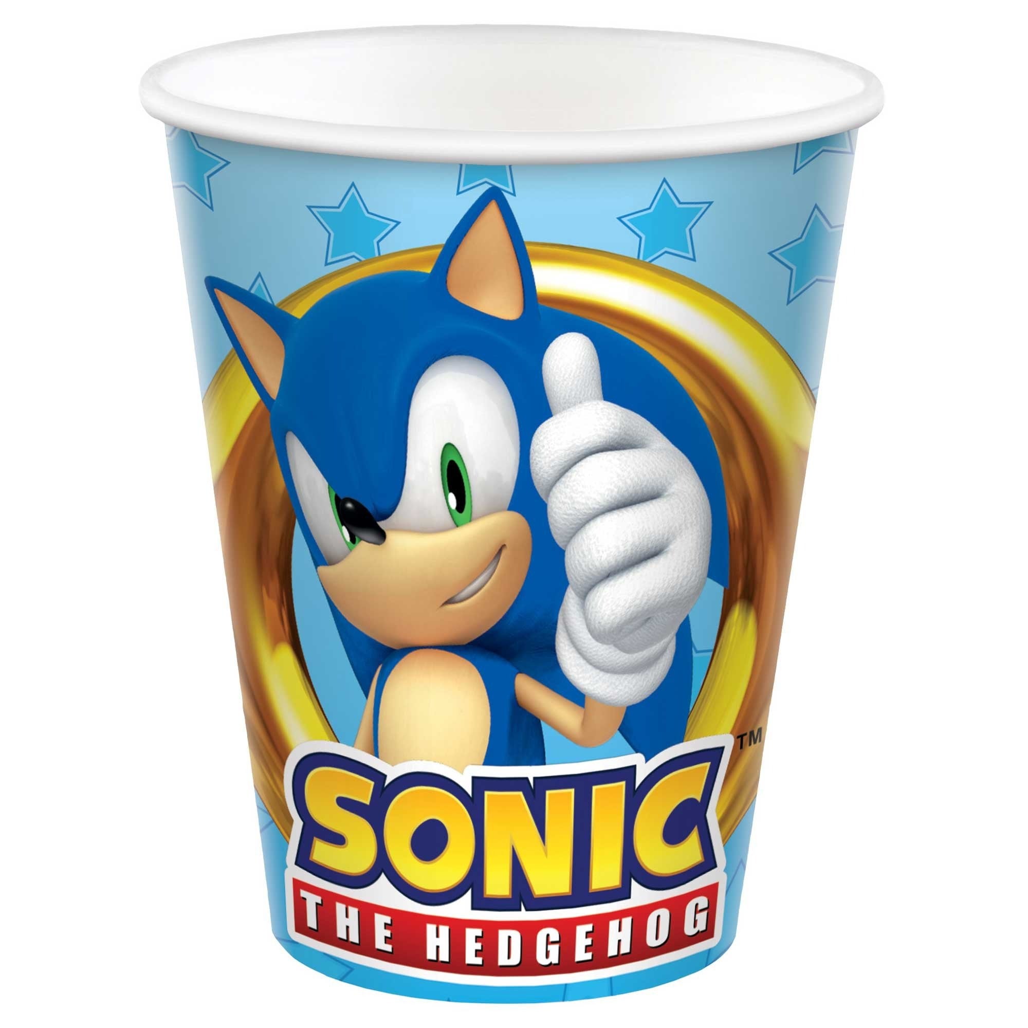 8 Sonic the Hedgehog 266ml Paper Cups image 0