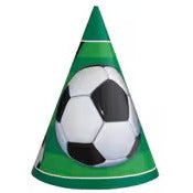 3D SOCCER 8 PARTY HATS image 0