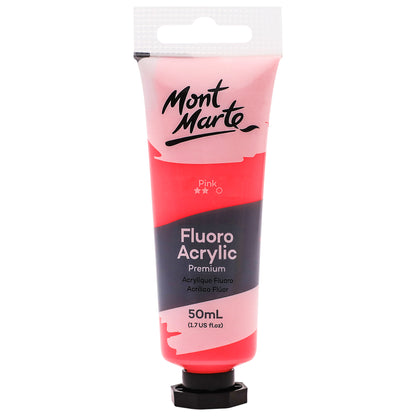 Fluoro Acrylic Paint 50ml - Pink image 0