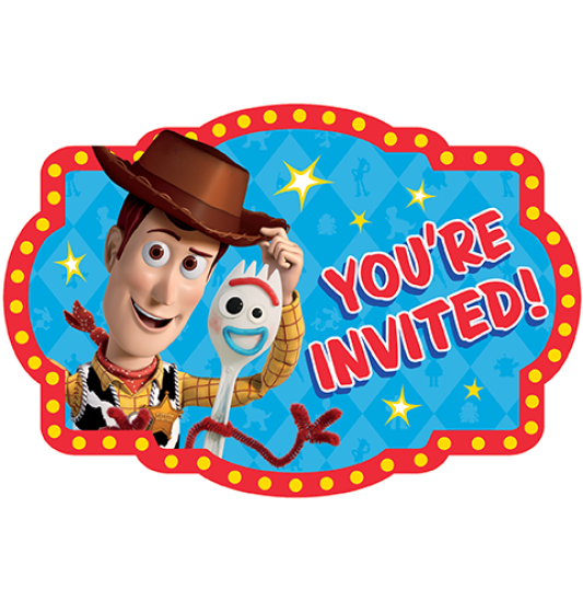 Toy Story 4 Postcard Invite